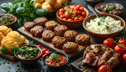 Obraz premium food background