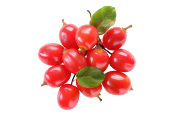 Wolf berry fruit isolated on transparent background