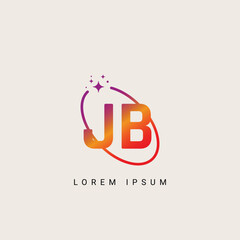 Obraz premium KB BK unique logo vector template illustration