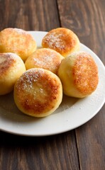 Cheesecakes from cottage cheese (syrniki or curd fritters)