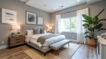room with a bed, bedroom interior design, interior design ideas, home design, cozy bedroom, king size bed