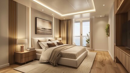 room with a bed, bedroom interior design, interior design ideas, home design, cozy bedroom, king size bed