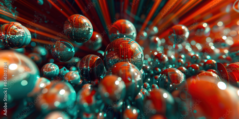 Poster abstract illustration of singularity concept. origin of life. space and science. background image. c