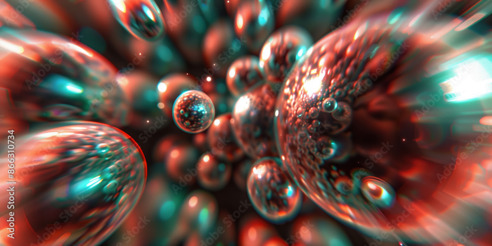 Poster abstract illustration of singularity concept. origin of life. space and science. background image. c