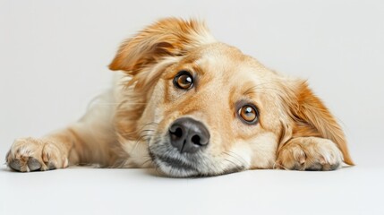 The adorable golden retriever puppy