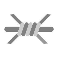 Obraz premium Barbed Wire Vector Flat Icon Design