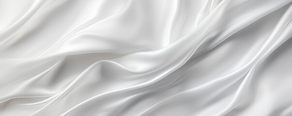 Fototapeta premium White silk fabric texture luxurious background