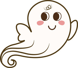 Fototapeta premium Spooky ghost HAlloween