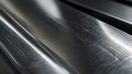  polished aluminum with subtle reflections and smooth surface