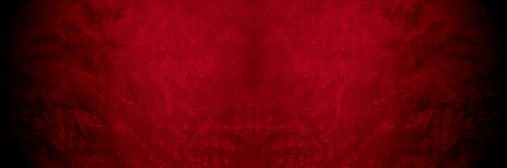Old wall texture cement black red  background abstract dark color design are light with white gradient background.