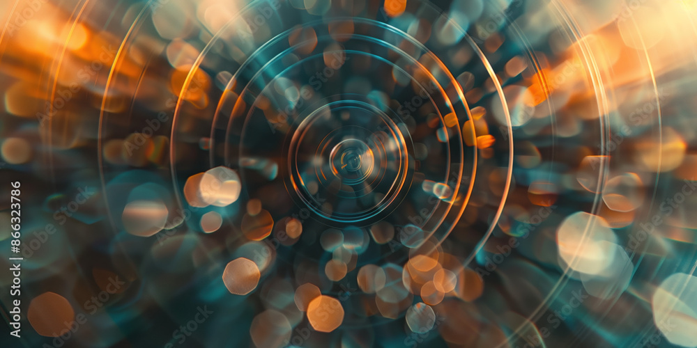 Poster abstract illustration of singularity concept. origin of life. space and science. background image. c