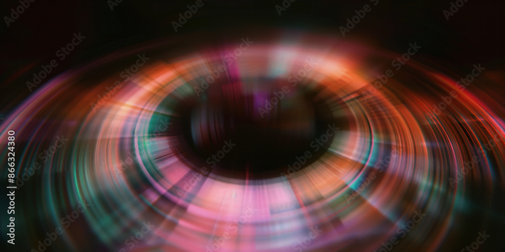 Poster abstract illustration of singularity concept. origin of life. space and science. background image. c