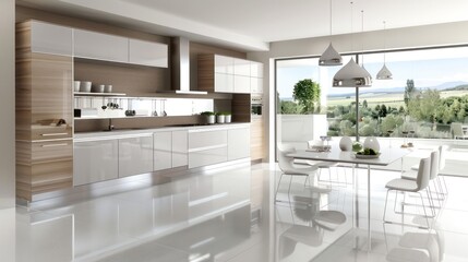 interior of modern kitchen