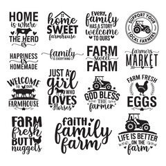 15 Farmhouse SVG Bundle