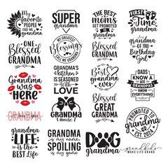 Fototapeta premium 20 Grandma SVG Bundle
