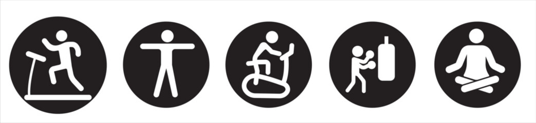 Sports icon pictogram set. Sport icons, sport pictograms vector illustration