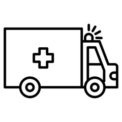 public service icon black line and black glyph