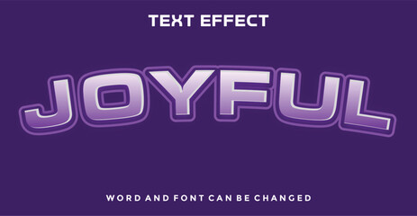 Joyful editable text effect