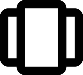 modern thin-line icons. Outline isolated signs for mobile and web