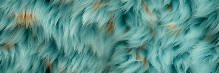 Obraz premium Close-Up of Soft Blue Fur Texture