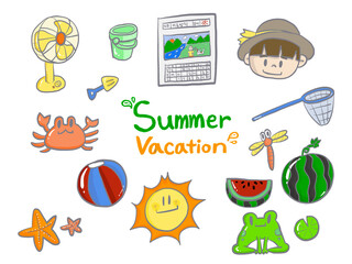 Summer Vacation Travel Illustration