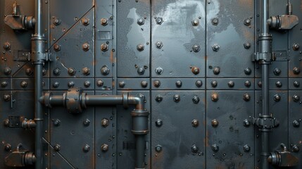 steel plate, screw pipes background