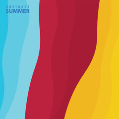 Abstract background design with summer color theme, with wavy patterns,Abstract summer wave background,