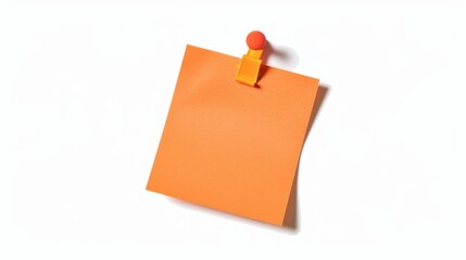 An orange post-it on the wall.