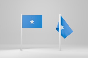 Somalia Flag 3d Illustration Stock Image	