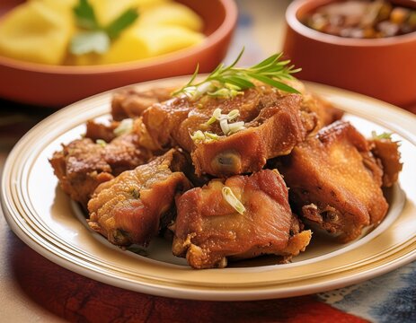 Tassot Cabrit (Fried Goat Meat) is one of the leading dishes in Haitian cuisine_
