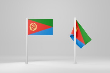 Eritrea Flag 3d Illustration Stock Image	