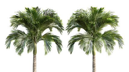 Obraz premium Leaning Palm Trees Clusters