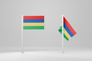 Mauritius Flag 3d Illustration Stock Image	Mauritius Flag 3d Illustration Stock Image	