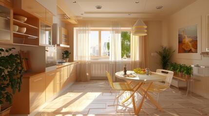 Fototapeta premium clean interior design of modern kitchen, home. different angles, professional photography