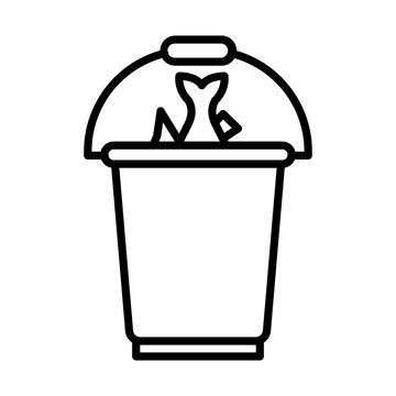 recommend clip art: Bait Bucket line icon