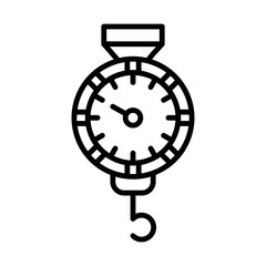 Fishing Scale line icon