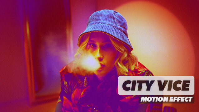 City Vice Style Procedural Motion Effect 