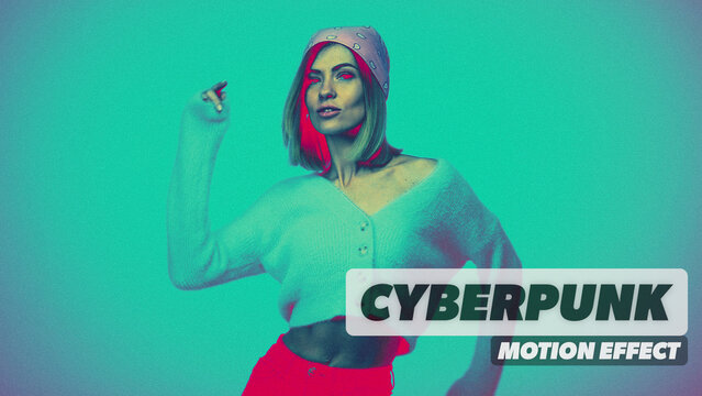 Cyberpunk Style Procedural Motion Effect 