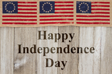 Fototapeta premium Happy Independence Day greeting