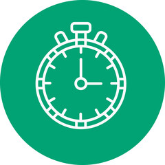 Chronometer line circle icon