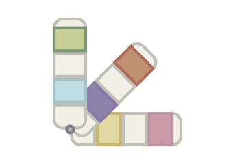 Hoja o tarjeta de pruebas de pintura