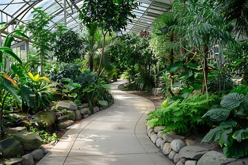 The Kryptonian arboretum with rare and protected plant species