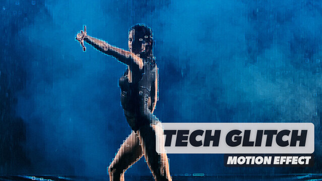 Tech Glitch Procedural Motion Effect 