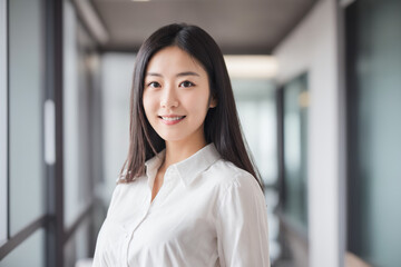 職場で働く日本人女性