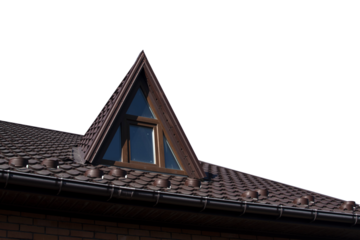 Part of house roof isolated