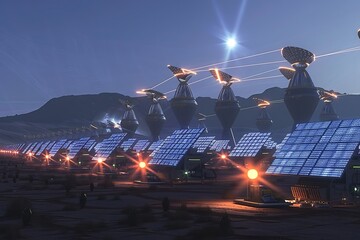 The Kryptonian solar farms harnessing energy from their suns
