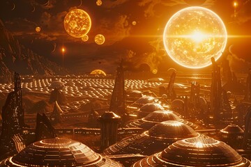 The Kryptonian solar farms harnessing energy from their suns