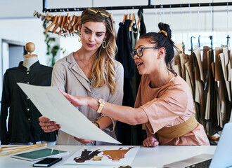 Fashion, collaboration and women with pattern for creative small business design mentorship....
