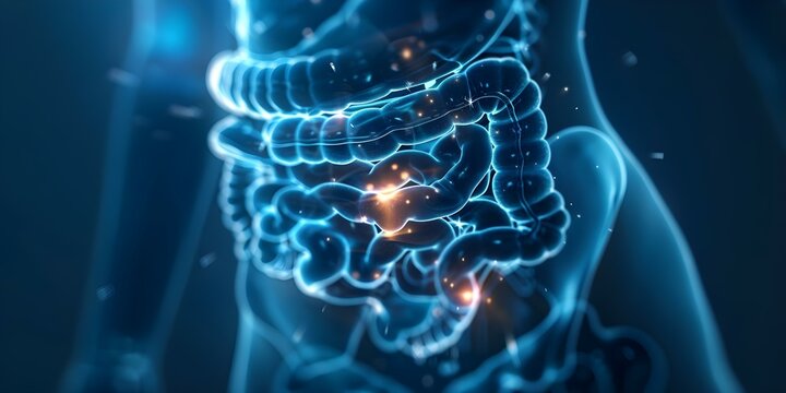 Show effects of digestive disorders like GERD ulcers and IBS. Concept GERD Symptoms, Ulcer Complications, IBS Flare-Ups, Digestive Disorder Effects