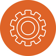 Setting line circle icon